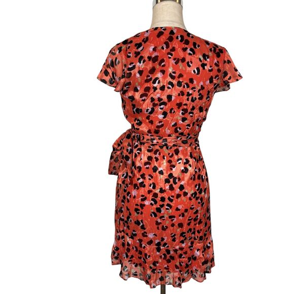 Modcloth x Hutch Party Prowl Leopard Print Wrap Dress Women’s Small - Picture 7 of 10